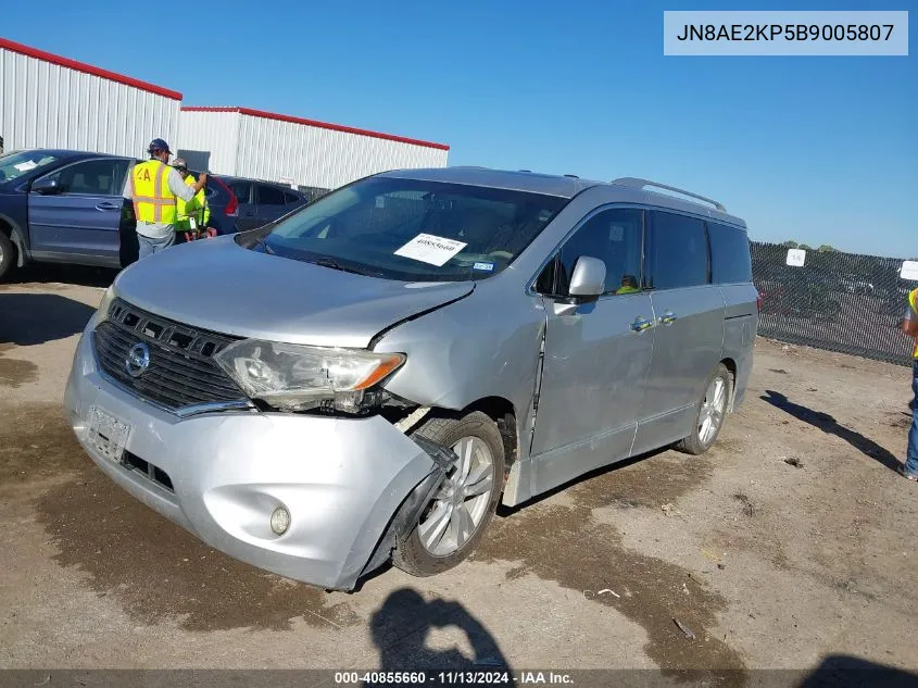 JN8AE2KP5B9005807 2011 Nissan Quest Le