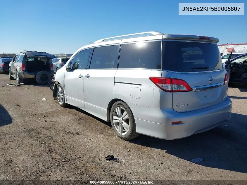 JN8AE2KP5B9005807 2011 Nissan Quest Le