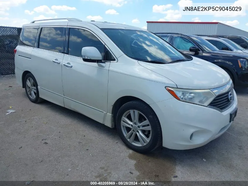 2012 Nissan Quest Le VIN: JN8AE2KP5C9045029 Lot: 40205969