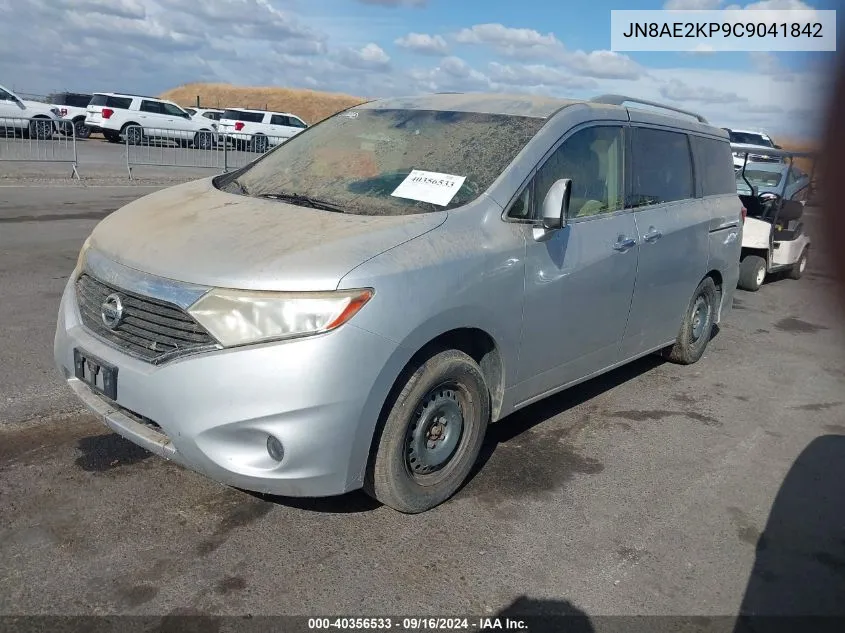 2012 Nissan Quest S VIN: JN8AE2KP9C9041842 Lot: 40356533