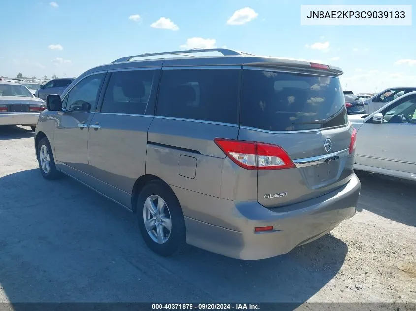 JN8AE2KP3C9039133 2012 Nissan Quest Sv