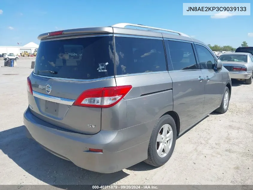 JN8AE2KP3C9039133 2012 Nissan Quest Sv