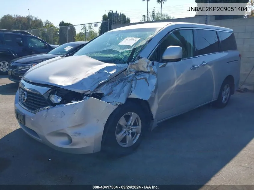 JN8AE2KP2C9051404 2012 Nissan Quest S/Sv/Sl/Le