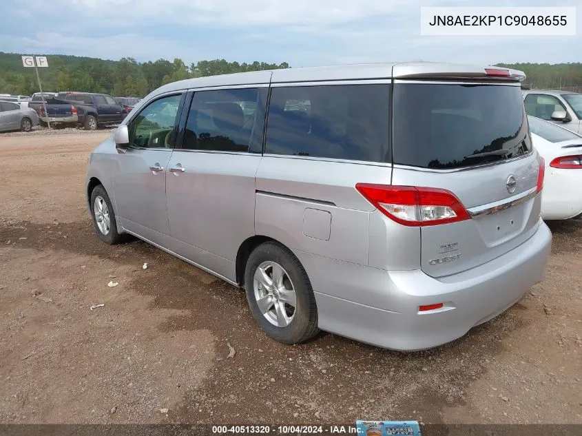 JN8AE2KP1C9048655 2012 Nissan Quest Sv