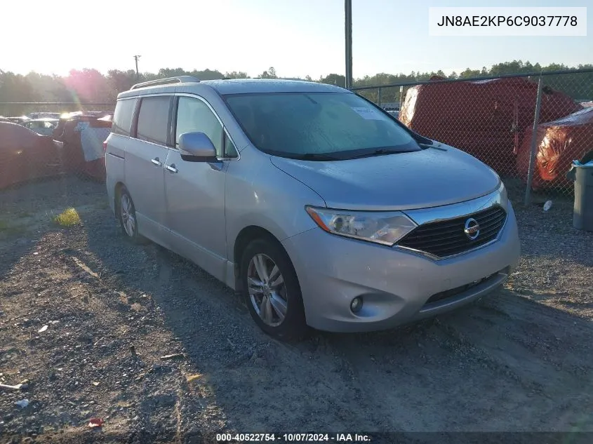 JN8AE2KP6C9037778 2012 Nissan Quest Sl