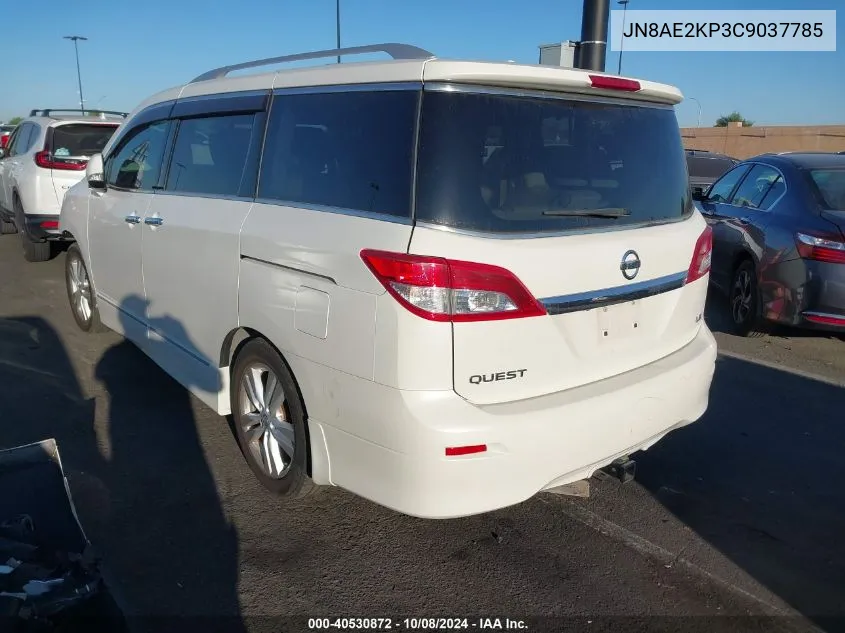 JN8AE2KP3C9037785 2012 Nissan Quest Le