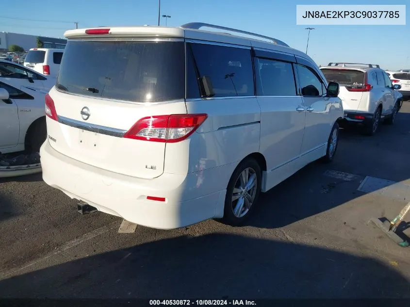 JN8AE2KP3C9037785 2012 Nissan Quest Le