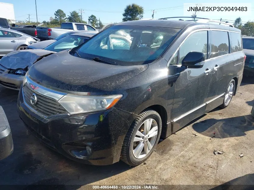 2012 Nissan Quest Le VIN: JN8AE2KP3C9049483 Lot: 40654468