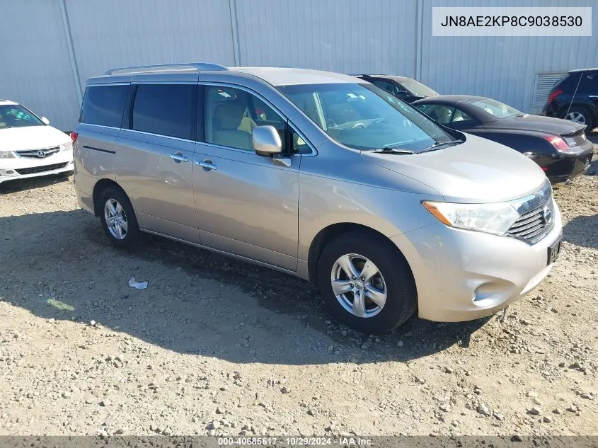 2012 Nissan Quest Sv VIN: JN8AE2KP8C9038530 Lot: 40685617