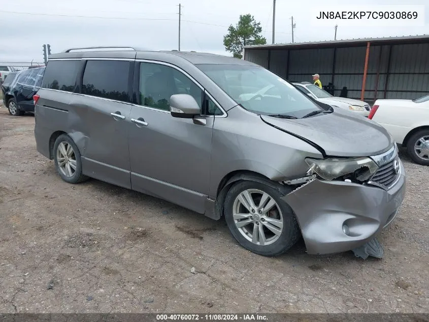 2012 Nissan Quest Sl VIN: JN8AE2KP7C9030869 Lot: 40760072