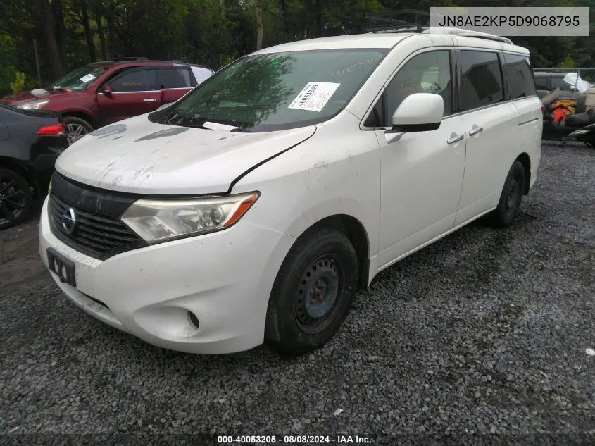 JN8AE2KP5D9068795 2013 Nissan Quest S