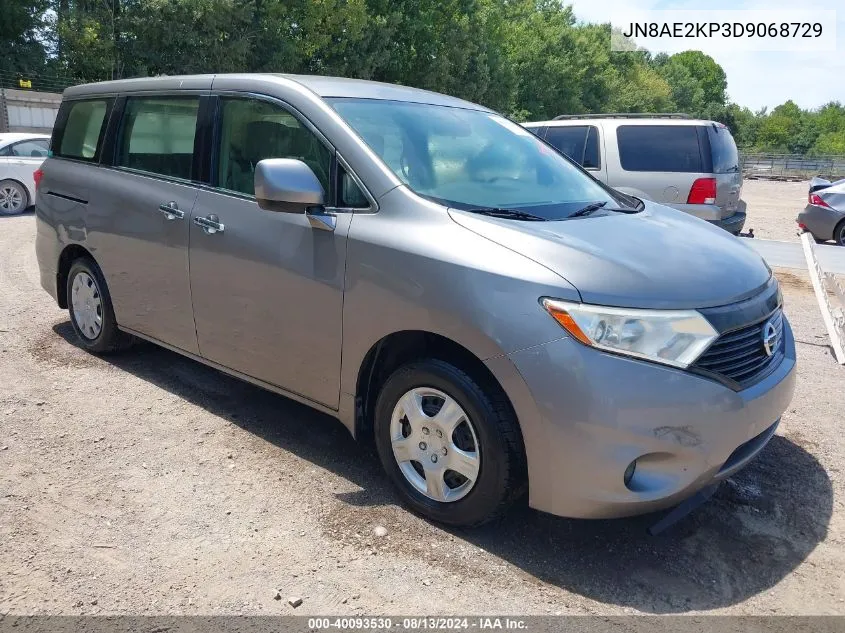 2013 Nissan Quest S VIN: JN8AE2KP3D9068729 Lot: 40093530