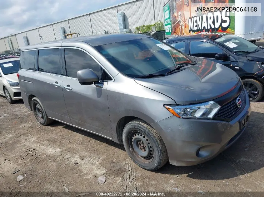 JN8AE2KP2D9064168 2013 Nissan Quest S