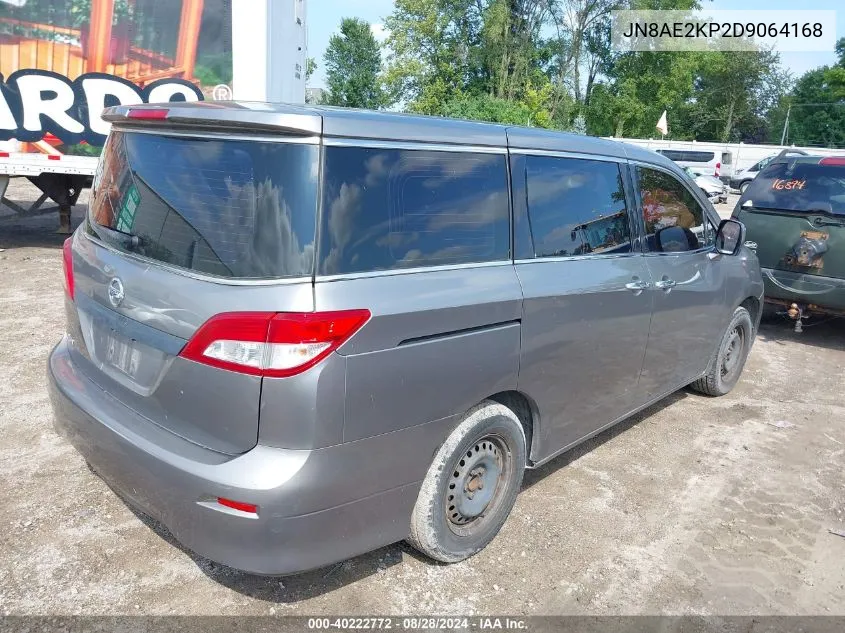 JN8AE2KP2D9064168 2013 Nissan Quest S