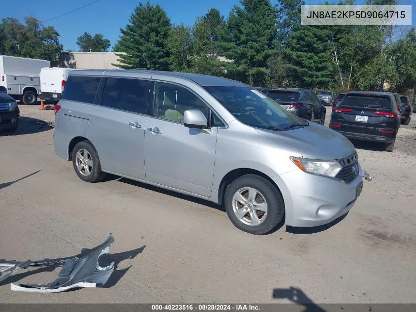 2013 Nissan Quest Sv VIN: JN8AE2KP5D9064715 Lot: 40223516