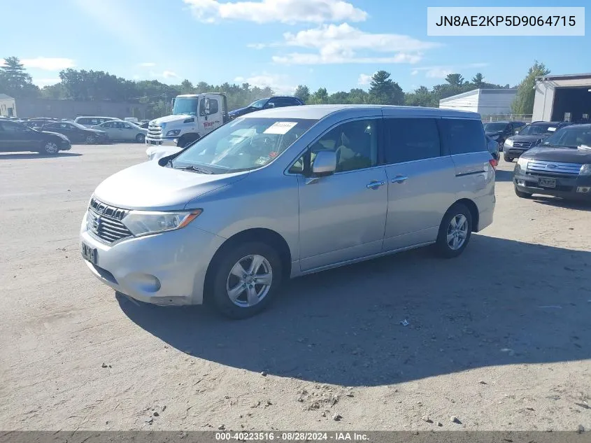 JN8AE2KP5D9064715 2013 Nissan Quest Sv