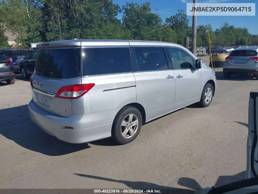 2013 Nissan Quest Sv VIN: JN8AE2KP5D9064715 Lot: 40223516