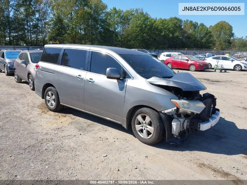 2013 Nissan Quest Sv VIN: JN8AE2KP6D9066005 Lot: 40482797