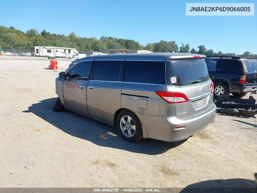 2013 Nissan Quest Sv VIN: JN8AE2KP6D9066005 Lot: 40482797