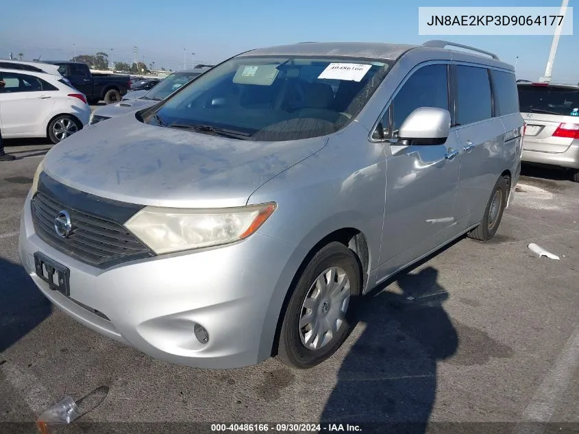 2013 Nissan Quest S VIN: JN8AE2KP3D9064177 Lot: 40486166