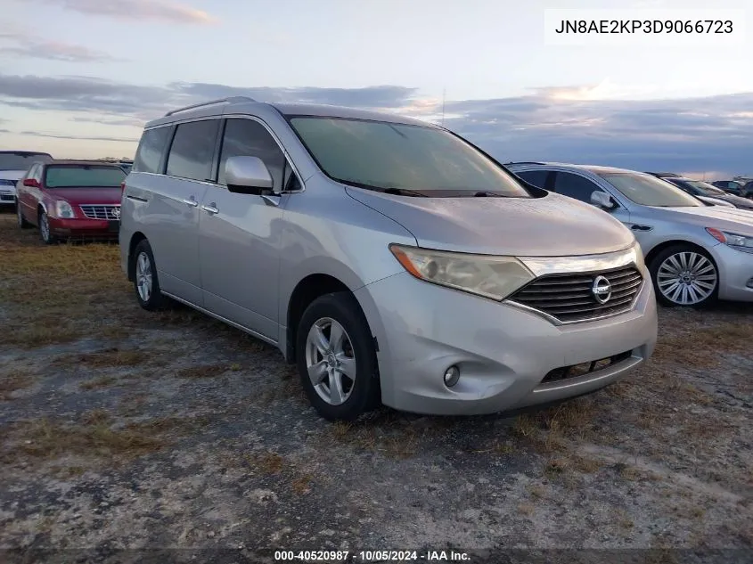 2013 Nissan Quest S/Sv/Sl/Le VIN: JN8AE2KP3D9066723 Lot: 40520987