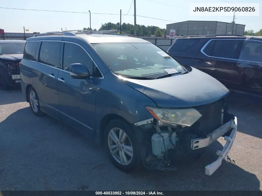 2013 Nissan Quest Sl VIN: JN8AE2KP5D9060826 Lot: 40533952