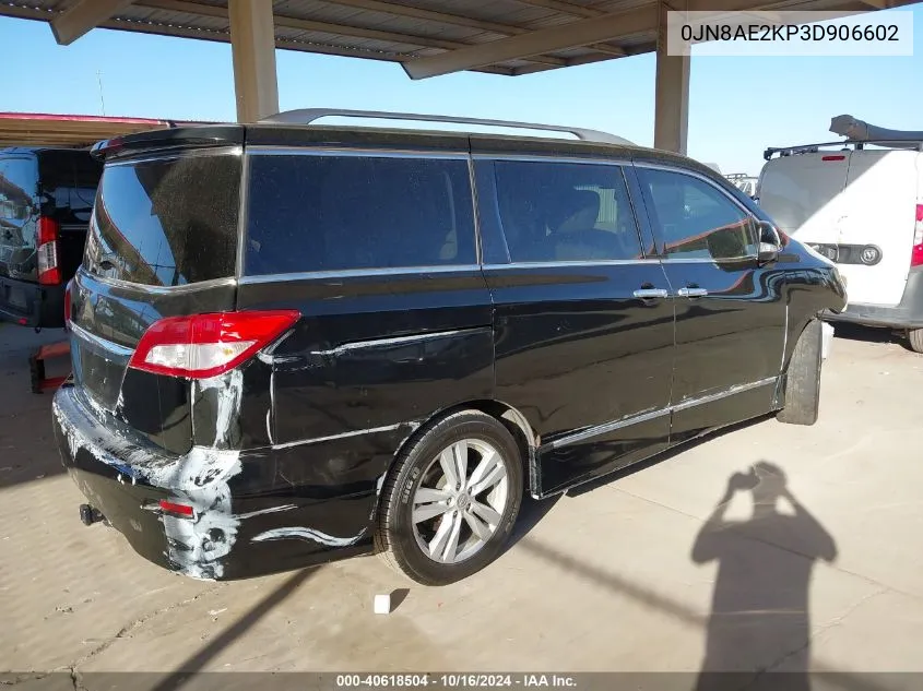 2013 Nissan Quest Sl VIN: 0JN8AE2KP3D906602 Lot: 40618504