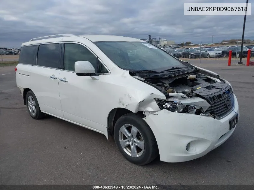 2013 Nissan Quest Sv VIN: JN8AE2KP0D9067618 Lot: 40632949