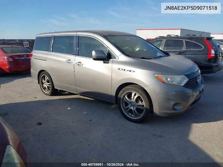 2013 Nissan Quest S VIN: JN8AE2KP5D9071518 Lot: 40709951