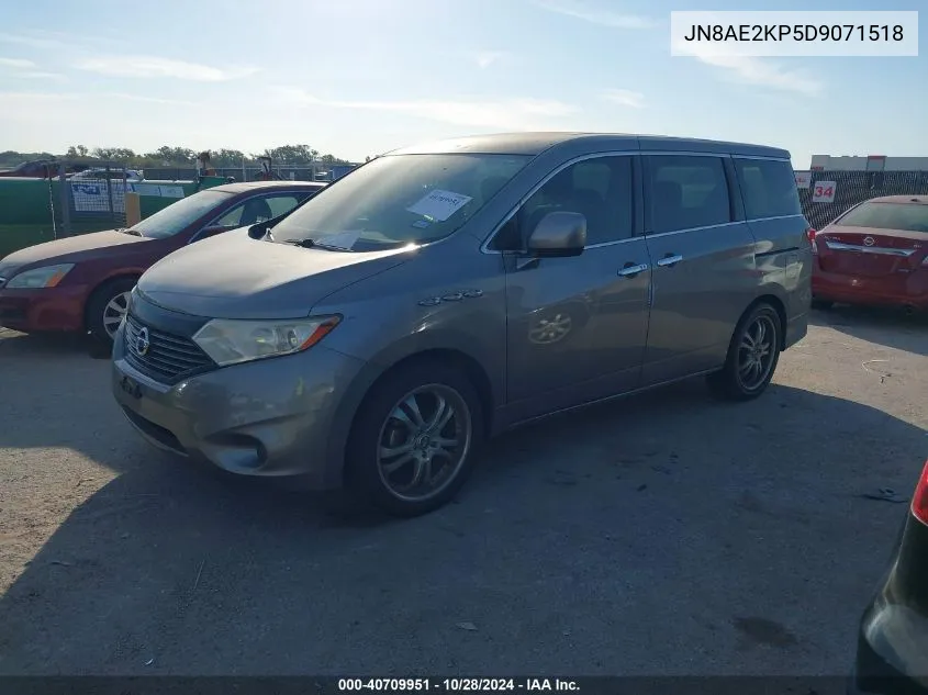 2013 Nissan Quest S VIN: JN8AE2KP5D9071518 Lot: 40709951