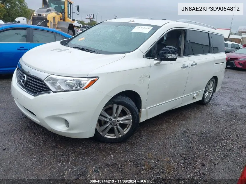 2013 Nissan Quest Sl VIN: JN8AE2KP3D9064812 Lot: 40744219