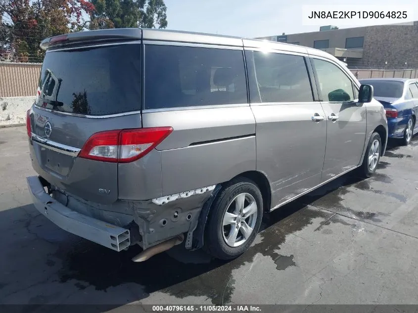 2013 Nissan Quest Sv VIN: JN8AE2KP1D9064825 Lot: 40796145