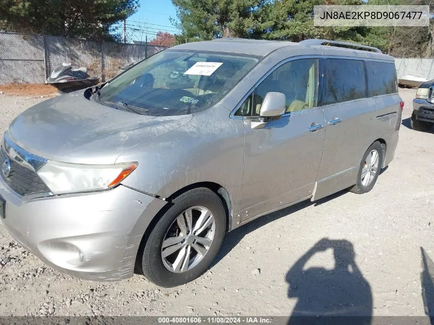 2013 Nissan Quest Sl VIN: JN8AE2KP8D9067477 Lot: 40801606