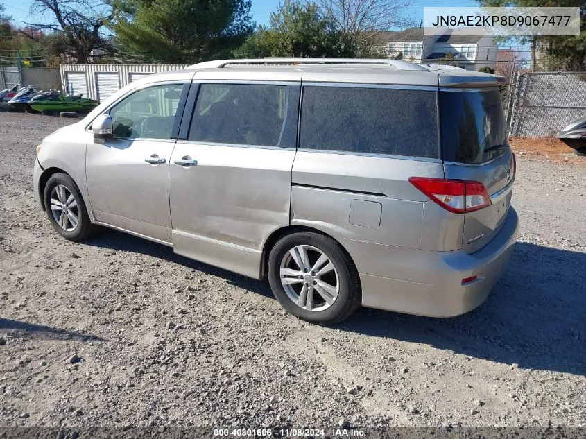 2013 Nissan Quest Sl VIN: JN8AE2KP8D9067477 Lot: 40801606