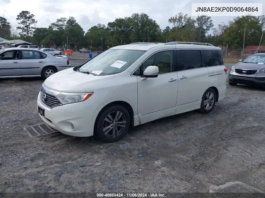 2013 Nissan Quest Sl VIN: JN8AE2KP0D9064864 Lot: 40803424