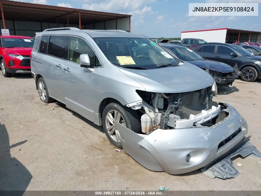 2014 Nissan Quest Le VIN: JN8AE2KP5E9108424 Lot: 39927180