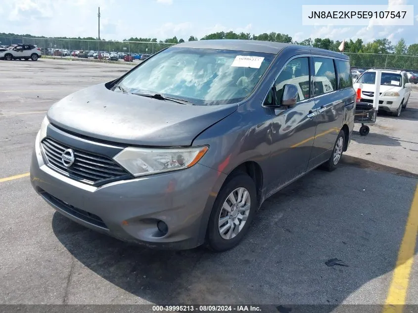 2014 Nissan Quest S VIN: JN8AE2KP5E9107547 Lot: 39995213