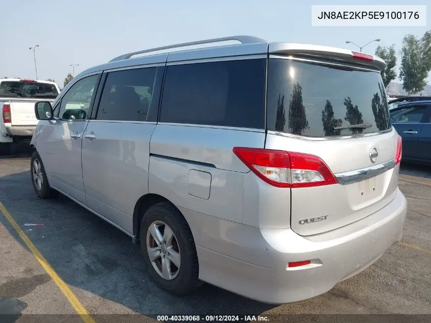 JN8AE2KP5E9100176 2014 Nissan Quest Sv