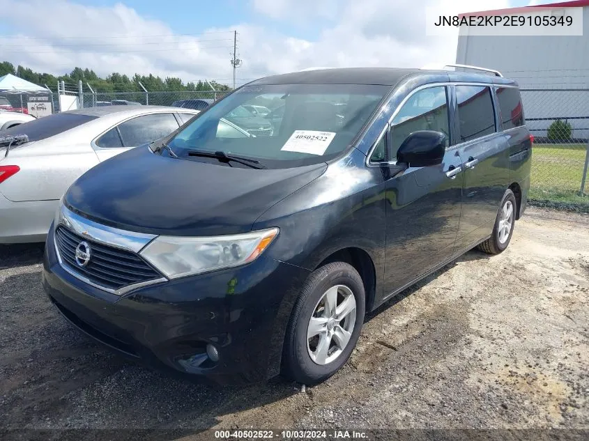 2014 Nissan Quest Sv VIN: JN8AE2KP2E9105349 Lot: 40502522