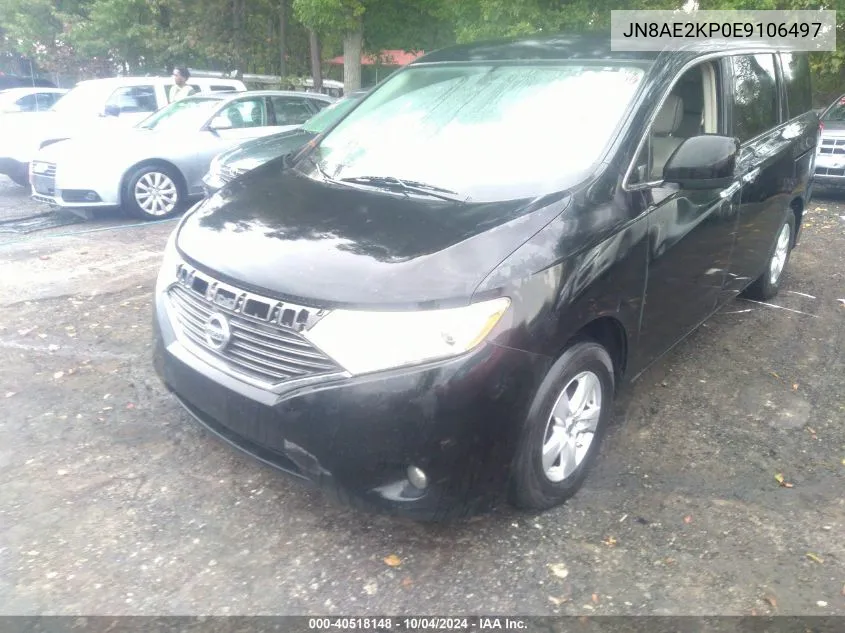 JN8AE2KP0E9106497 2014 Nissan Quest Sv