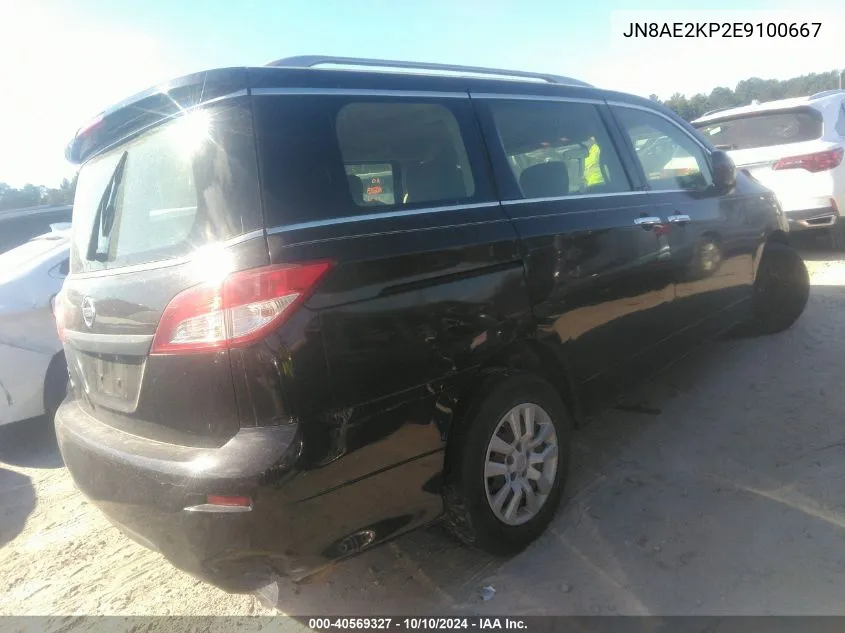 JN8AE2KP2E9100667 2014 Nissan Quest S