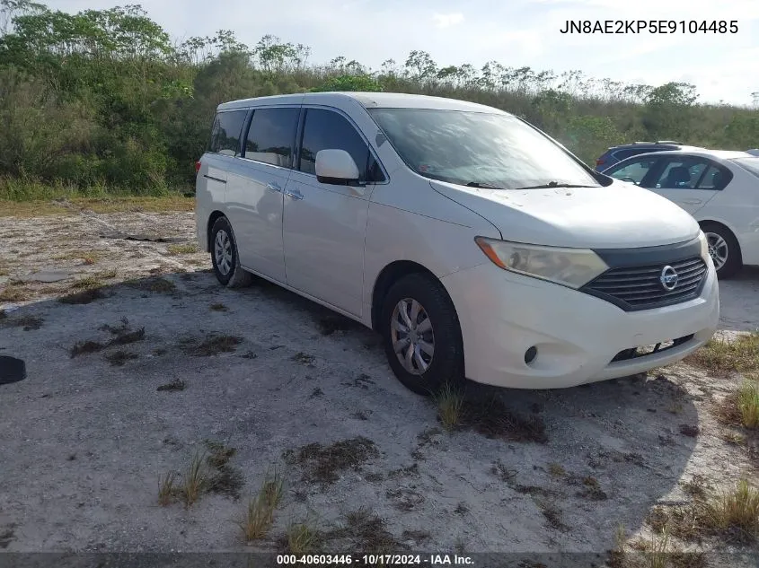 2014 Nissan Quest S VIN: JN8AE2KP5E9104485 Lot: 40603446