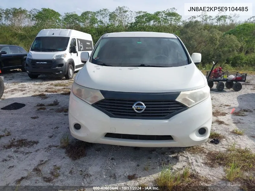 JN8AE2KP5E9104485 2014 Nissan Quest S