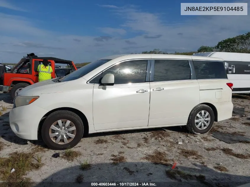 2014 Nissan Quest S VIN: JN8AE2KP5E9104485 Lot: 40603446