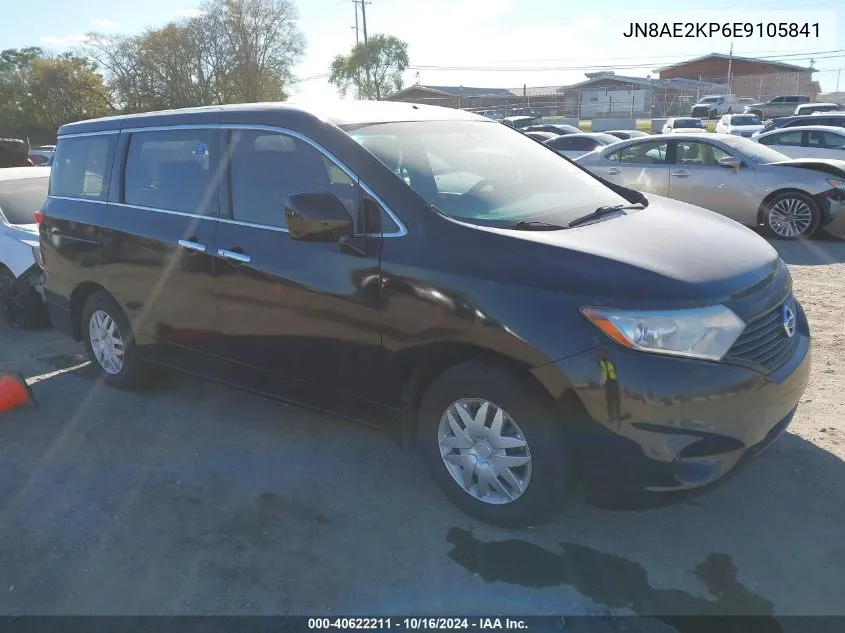 2014 Nissan Quest S VIN: JN8AE2KP6E9105841 Lot: 40622211