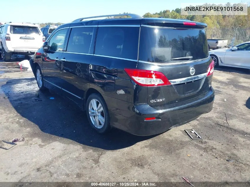 2014 Nissan Quest Sl VIN: JN8AE2KP5E9101568 Lot: 40688327