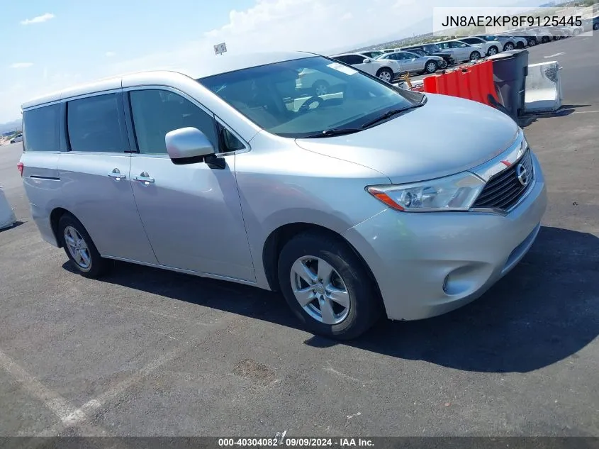 2015 Nissan Quest Platinum/S/Sl/Sv VIN: JN8AE2KP8F9125445 Lot: 40304082