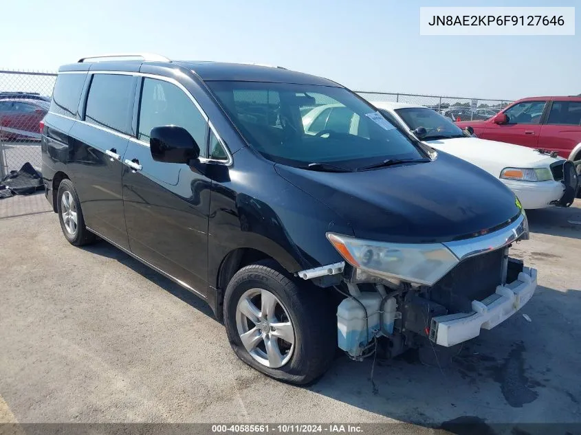 2015 Nissan Quest Sv VIN: JN8AE2KP6F9127646 Lot: 40585661