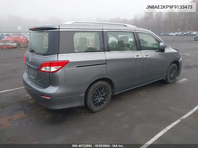 2015 Nissan Quest Platinum/S/Sl/Sv VIN: JN8AE2KP9F9133473 Lot: 40722593