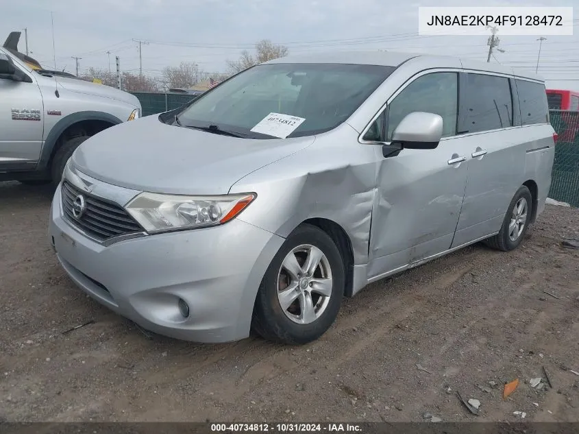 2015 Nissan Quest Platinum/S/Sl/Sv VIN: JN8AE2KP4F9128472 Lot: 40734812